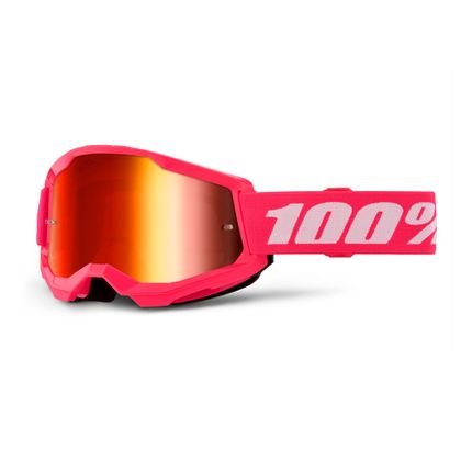 Gafas de motocross 100% STRATA 2 Rose -  Mirror Rouge 2024 - Rosa