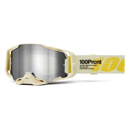 Gafas de motocross 100% ARMEGA Barely -  Mirror Silver 2024 - Beige
