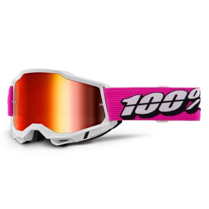 Gafas de motocross 100% ACCURI 2 Roy -  Mirror Rouge 2024 - Rosa / Blanco