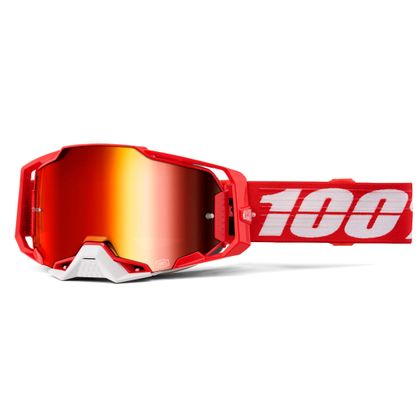 Gafas de motocross 100% ARMEGA C-Bad -  Mirror Rouge 2024 - Rojo / Blanco