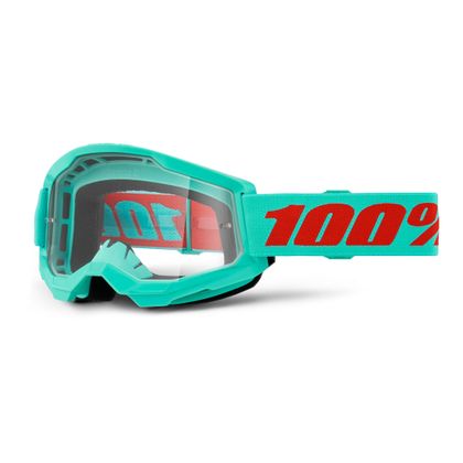 Gafas de motocross 100% STRATA 2 Maupiti -  Clair 2024 - Azul / Rojo