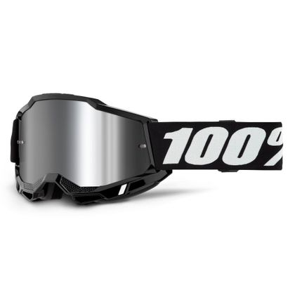 Gafas de motocross 100% ACCURI 2 Session -  Mirror Silver 2024 - Negro / Blanco