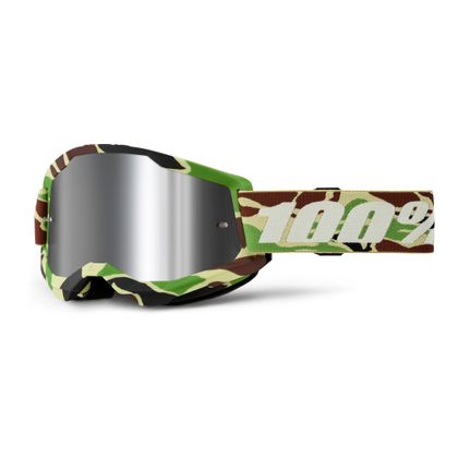 Masque cross 100% STRATA 2 War Camo -  Mirror Silver 2024 - Multicolore