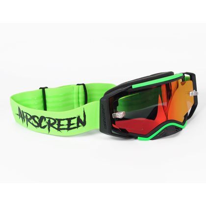 Airscreen Aero 07 EX scherm Iridum Roze 2026 Crossbril - Groen / Zwart