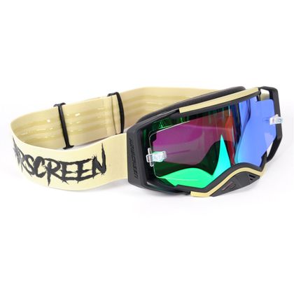 Airscreen Aero 08 EX scherm Iridum Groen 2026 Crossbril - Beige / Zwart Ref: ASM0165 / 001-017-IR8 