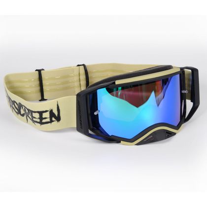 Airscreen Aero 08 EX scherm Iridum Groen 2026 Crossbril - Beige / Zwart