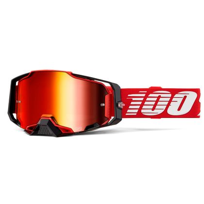 Gafas de motocross 100% ARMEGA Rouge -  Mirror Rouge 2024