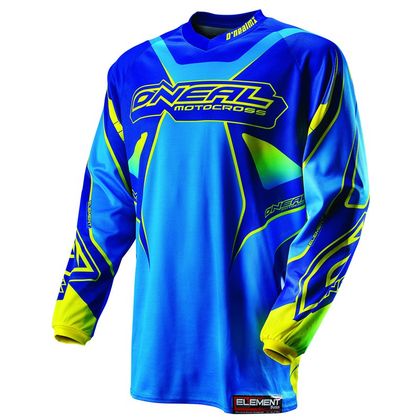 Maillot cross O'Neal ELEMENT RACEWEAR BLUE YELLOW 