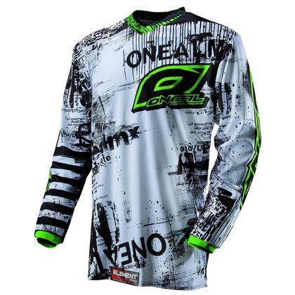 Maillot cross O'Neal ELEMENT TOXIC BLACK GREEN 