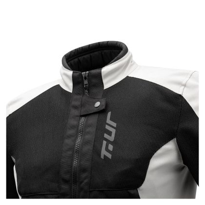 Blusão de Moto T.UR SIENA LADY - Cinza / Preto