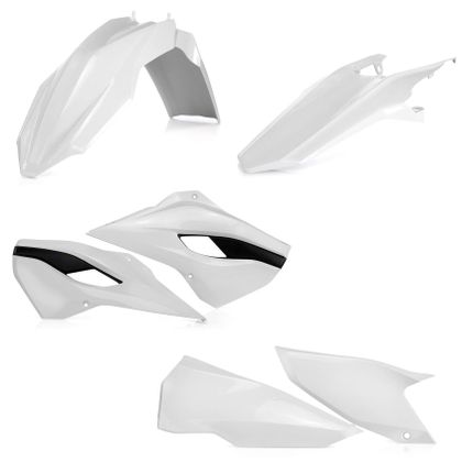 Acerbis Farbe Plastik-Set - Weiß / Schwarz