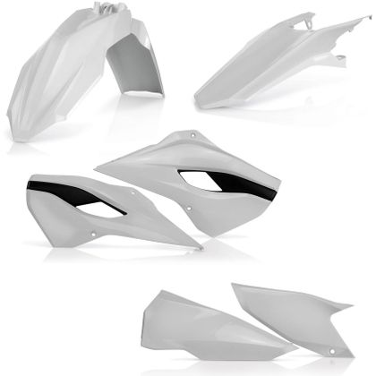 Acerbis Farbe Plastik-Set - Weiß / Schwarz