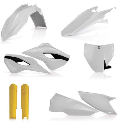 Kit plastiques Acerbis Full - Blanc / Noir