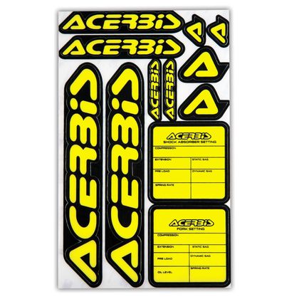 Planche de stickers Acerbis Universel - Noir / Jaune