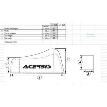 Acerbis Universal Motorcycle cover - Yellow