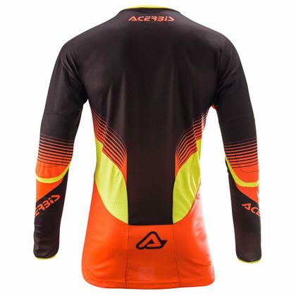 Camiseta de motocross Acerbis X-FLEX - NARANJA FLÚOR/NEGRO -  2017