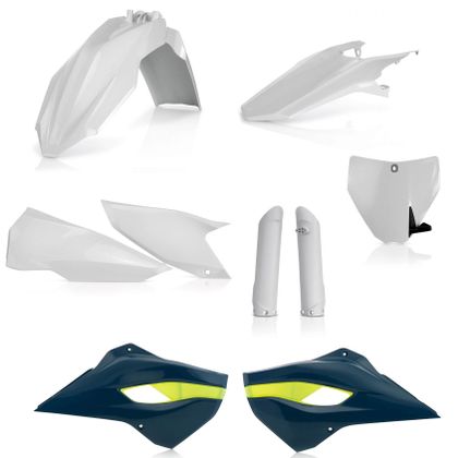 Kit plastiques Acerbis Full - Blanc / Bleu