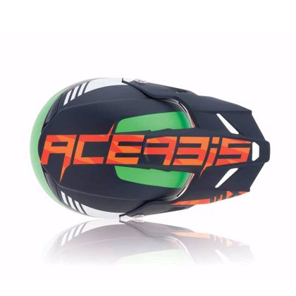 Casco de motocross Acerbis PROFILE 3.0 BLACKMAMBA - AZUL/NARANJA FLÚOR -  2017