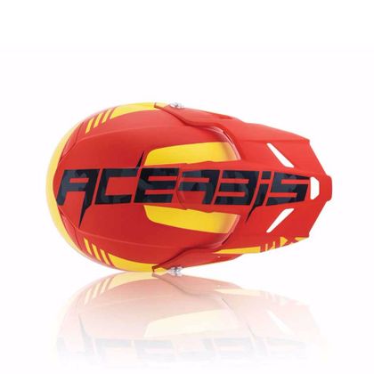 Casco de motocross Acerbis PROFILE 3.0 BLACKMAMBA - ROJO/AMARILLO FLÚOR -  2017