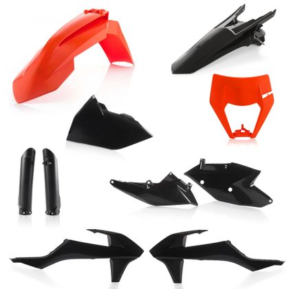 Kit plastiques Acerbis Full - Noir / Orange