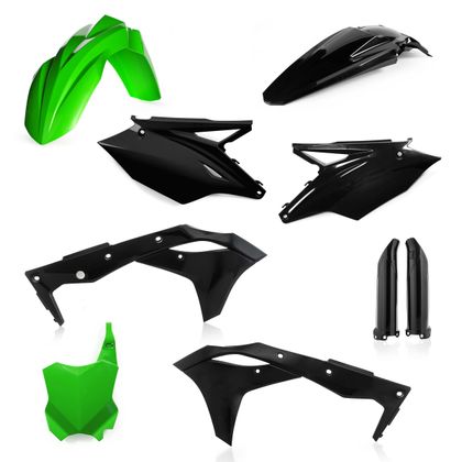Acerbis Full Kunststof kit - Zwart / Groen