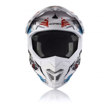 Casco de motocross Acerbis PROFILE 4 WHITE/BLUE/RED 2022