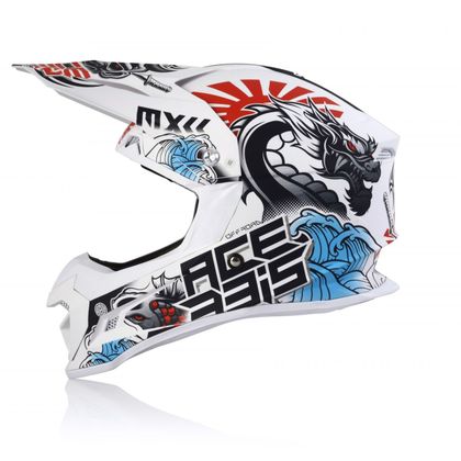 Casco de motocross Acerbis PROFILE 4 WHITE/BLUE/RED 2022