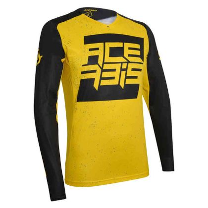 Camiseta de motocross Acerbis LTD CASPIAN - NEGRO/AMARILLO- 2019 Ref : AE2221 