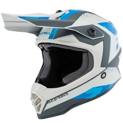 Casco de motocross Acerbis STEEL BLUE GREY ENFANT Ref : AE2527 