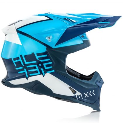 Casco de motocross Acerbis X-RACER VTR BLANCO/AZUL 2020