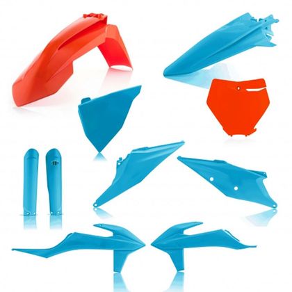 Kit de piezas de plástico Acerbis FULL KIT AZUL/NARANJA
