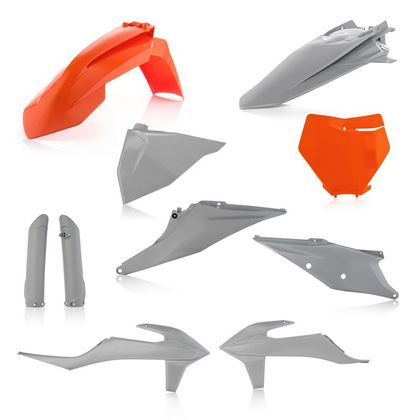 Kit plastiques Acerbis FULL KIT ORANGE/GRIS - Orange