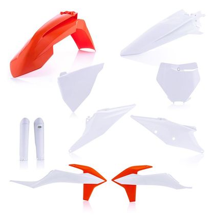 Kit de piezas de plástico Acerbis FULL KIT ORIGINAL 20 - Blanco / Naranja