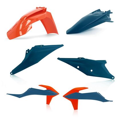 Kit plastiques Acerbis COULEUR BLEU/ORANGE