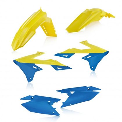 Kit plastiques Acerbis COULEUR JAUNE/BLEU - Bleu / Jaune