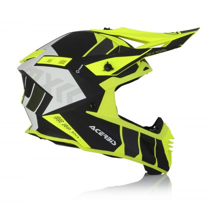 Casco de motocross Acerbis X-TRACK BLACK/YELLOW FLUO 2023