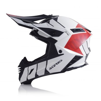 Casco de motocross Acerbis X-TRACK WHITE/RED 2023