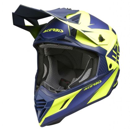 Casco de motocross Acerbis X-TRACK BLUE/YELLOW 2021 Ref : AE2503 