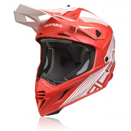 Casco de motocross Acerbis X-TRACK RED/WHITE 2023 Ref : AE3085 