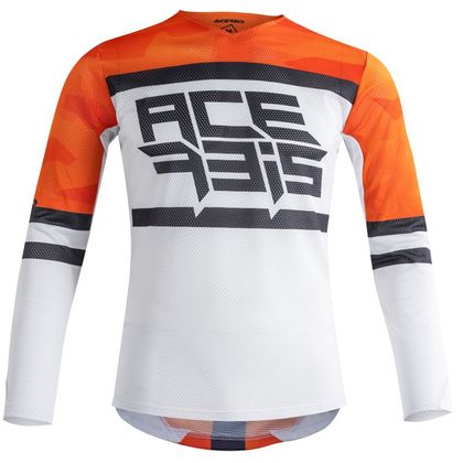 Camiseta de motocross Acerbis VENTED HELIOS ORANGE WHITE 2021 - Naranja / Blanco Ref : AE2647 