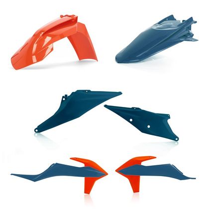 Kit plastiques Acerbis couleur bleu/orange