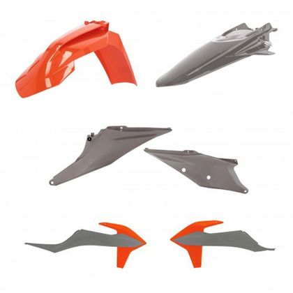 Kit de piezas de plástico Acerbis color gris/naranja