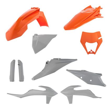 Kit de piezas de plástico Acerbis KIT COMPLETO naranja/gris