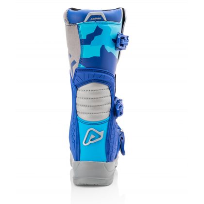 Botas de motocross Acerbis X-TEAM KID BLUE/GREY - Azul / Gris