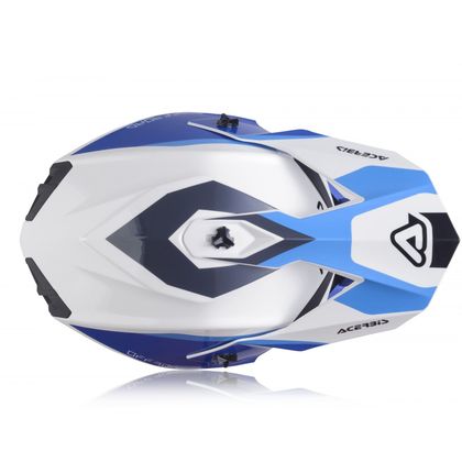 Casco de motocross Acerbis LINEAR WHITE/BLUE 2023