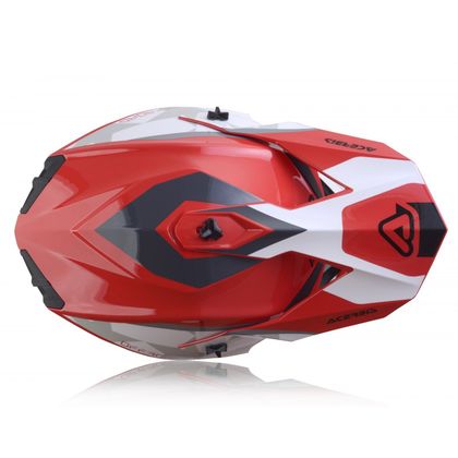 Casco de motocross Acerbis LINEAR RED/WHITE 2023 - Rojo / Blanco