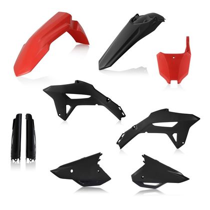 Kit de piezas de plástico Acerbis Color Full rojo/negro