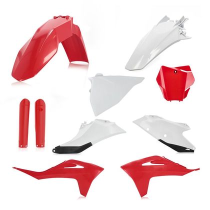 Kit plastiques Acerbis FULL KIT ROUGE/BLANC - Rouge / Blanc