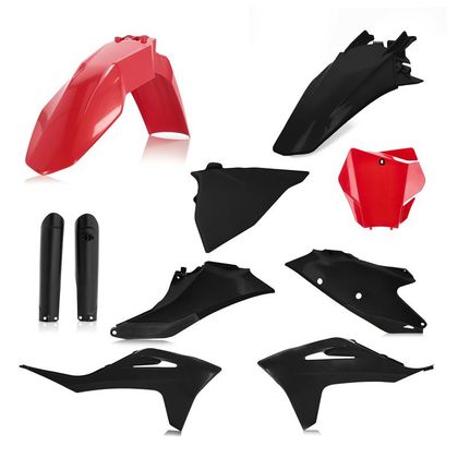 Kit plastiques Acerbis FULL KIT ROUGE/NOIR - Rouge / Noir