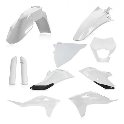 Kit de piezas de plástico Acerbis FULL KIT BLANCO/NEGRO